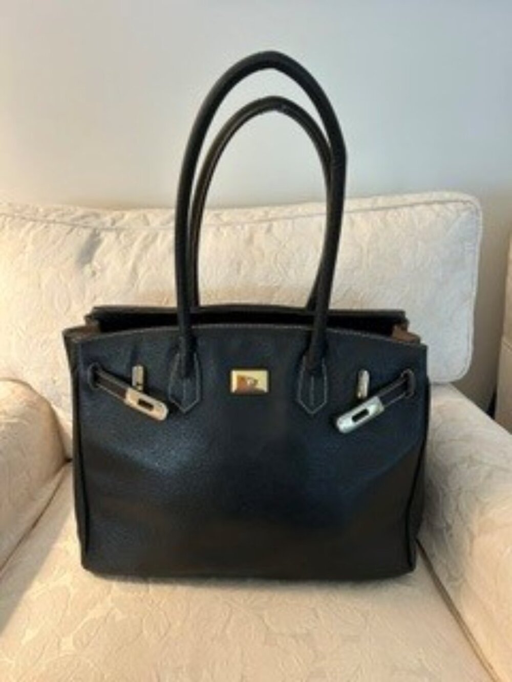 Black Leather Purse